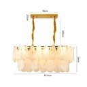Ver imagem 7 de Lustre Pendente Nordecor Velle Oni 2949 Dourado Fosco E14 Bivolt