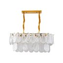 Ver imagem 6 de Lustre Pendente Nordecor Velle Oni 2949 Dourado Fosco E14 Bivolt