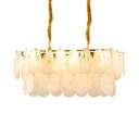 Ver imagem 1 de Lustre Pendente Nordecor Velle Oni 2949 Dourado Fosco E14 Bivolt