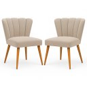 Ver imagem 1 de Kit 2 Poltronas Liz Ideal para Penteadeiras e Espaço Beauty Bege