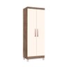 Guarda Roupa Casal Modena com Armario Multiuso Egito e Cômoda Cannes 1 Porta Teka Champanhe – Incorp - 6