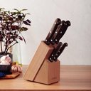 Ver imagem 5 de Jogo de Facas Tramontina Polywood Lâmina Inox Cabo Madeira Tratada Castanho C/suporte Madeira 6pçs