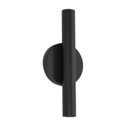 Arandela Tubo Cilindro Preto 30cm 2 Fachos P/ 2 Mr11 St2773 - 10