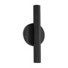 Arandela Tubo Cilindro Preto 30cm 2 Fachos P/ 2 Mr11 St2773 - 10