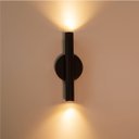 Ver imagem 7 de Arandela Tubo Cilindro Preto 30cm 2 Fachos P/ 2 Mr11 St2773