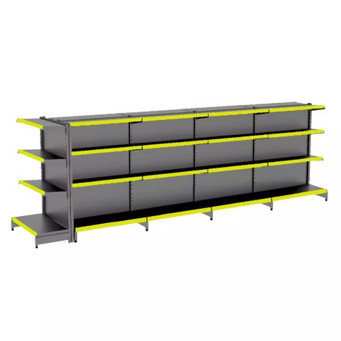 Gondola Centro 137 Fit Ate 4 Metros 1 Ponta Preto 36b Pe Amarelo