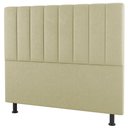 Ver imagem 3 de Kit Cabeceira E Baú Cama Box Solteiro 90Cm Sintético Bege
