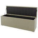 Ver imagem 7 de Kit Cabeceira E Baú Cama Box Solteiro 90Cm Sintético Bege