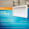 NICHO DE PAREDE PARA EMBUTIR BEGE 30X60CM - 6