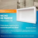 Ver imagem 6 de NICHO DE PAREDE PARA EMBUTIR BEGE 30X60CM
