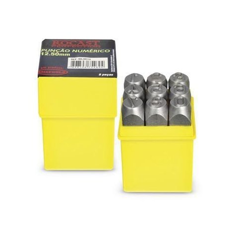 Punção Numérico 800 Mm 9 Peças Rocast