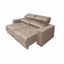 Ver imagem 1 de Sofá Retrátil Reclinável 3 Lugares Tecido Veludo Choco Choco