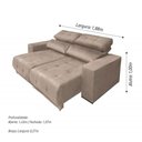 Ver imagem 2 de Sofá Retrátil Reclinável 3 Lugares Tecido Veludo Choco Choco