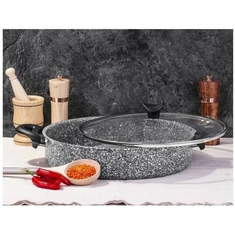 Panela Ultra Granito Cinza 26 cm / 1 Peça
