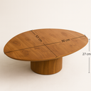 Ver imagem 4 de Mesa de Centro Formato Orgânico Moderna Acabamento Laminado