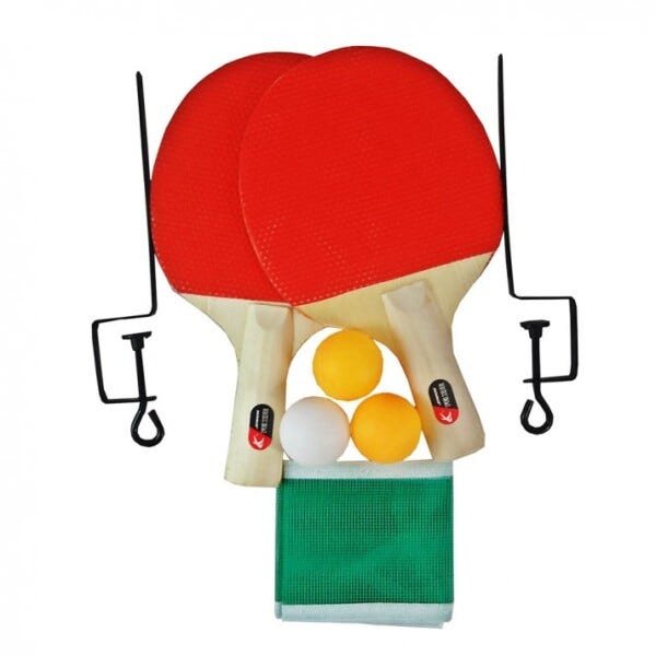 Kit ping pong tênis de mesa raquetes rede bolinhas completo - 5