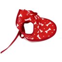 Ver imagem 2 de Acessório para Cachorro viseira vermelho estampado tamanho P