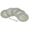 Disco Corte Diamantado 50Mm Mini Micro Retifica 5 peças Dremel - 1