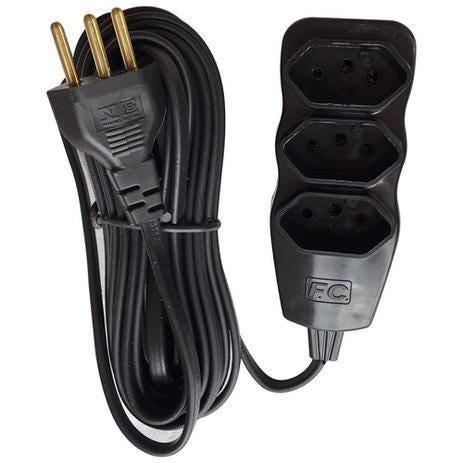Extensão Multiuso 10 metros 3 Tomadas Bivolt - 1