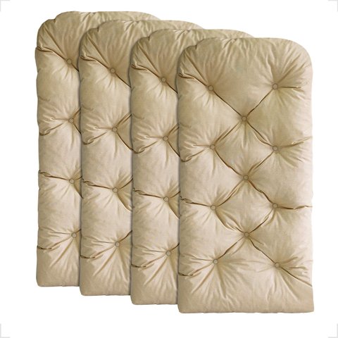 4 Almofada Confortáveis Impermeável P/ Poltronas e Cadeias