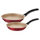 Ver imagem 6 de Jogo 2 Frigideiras em Alumínio Tramontina Antiaderente Starflon Max Vermelho