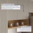 Ver imagem 5 de Cozinha 6 Peças 12 Portas 5 Gavetas 350cm 100% MDF Simone Mendes Cinza/Carvalho/Greige