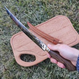 Faca Estilo Chef Nusret Gökçe 3mm Salt Bae Carne Churrasco Artesanal 10' Aço Inox 420c - 6