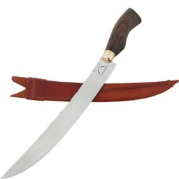 Faca Estilo Chef Nusret Gökçe 3mm Salt Bae Carne Churrasco Artesanal 10' Aço Inox 420c - 1