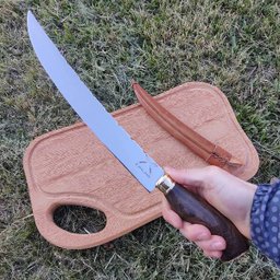 Faca Estilo Chef Nusret Gökçe 3mm Salt Bae Carne Churrasco Artesanal 10' Aço Inox 420c - 9