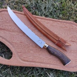 Faca Estilo Chef Nusret Gökçe 3mm Salt Bae Carne Churrasco Artesanal 10' Aço Inox 420c - 2