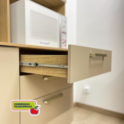 Armário de Cozinha Pequeno 6 Portas 1 Gaveta Genova Kits Paraná - 5