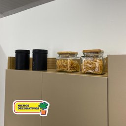 Armário de Cozinha Pequeno 6 Portas 1 Gaveta Genova Kits Paraná - 7