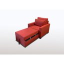 Ver imagem 2 de Poltrona Cama Meca_mm que Se Transforma em Sofá Cama Solteiro Resistente e Confortável em Sarja Algo