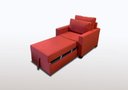 Ver imagem 2 de Poltrona Cama Meca_mm que Se Transforma em Sofá Cama Solteiro Resistente e Confortável em Sarja Algo