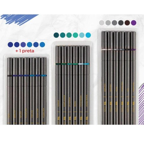 Caneta Superfina Vibes - Inverno - 0,4mm - 19 Cores - Tris