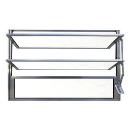 Vitrô Basculante de Alumínio 60x100cm Brilhante Lux - 1