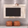 Painel Madetec Cross com Prateleira e Luz de Led para TV de Até 65 Pol - 1