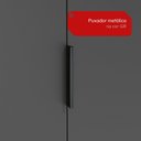 Ver mais imagens de Guarda-Roupa Modulado 2 Portas 4 Prateleiras 80cm x 52cm x 230cm Linha Liga Modulado Cinza Canela/Grafite