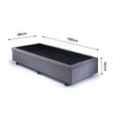 Ver imagem 2 de Cama Box Baú Solteiro 88x188x42cm Suede com Pistão a Gás