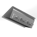 Ver imagem 2 de Porta Tomada De Embutir Inox Cozix