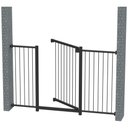 Ver imagem 7 de Grade Portão Pet Bebê Divisor Ambiente 118 a 123 Cm Preto