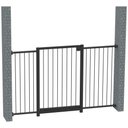 Ver imagem 4 de Grade Portão Pet Bebê Divisor Ambiente 118 a 123 Cm Preto
