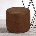 Ver imagem 4 de Puff Redondo 50cm Sala de Estar Living Coliseu W01 Couríssimo Marrom - Lyam Decor