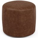 Ver imagem 2 de Puff Redondo 50cm Sala de Estar Living Coliseu W01 Couríssimo Marrom - Lyam Decor