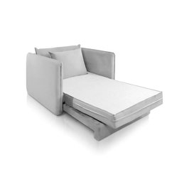 Sofá Cama Noronha Solteiro Dobrável com Colchão 1.08m Almofadas Soltas Jc Estofados - 3