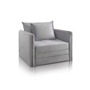 Ver imagem 1 de Sofá Cama Noronha Solteiro Dobrável com Colchão 1.08m Almofadas Soltas Jc Estofados