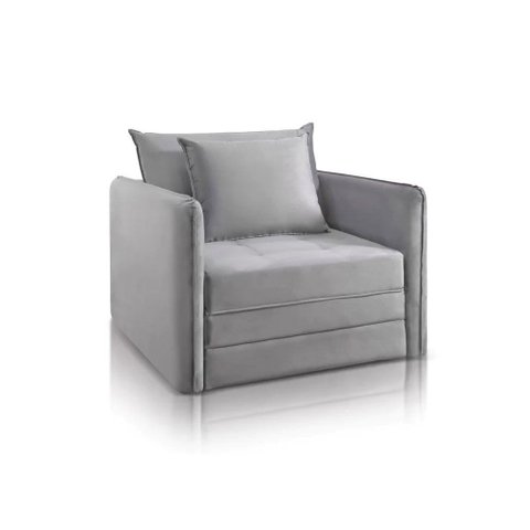 Sofá Cama Noronha Solteiro Dobrável com Colchão 1.08m Almofadas Soltas Jc Estofados