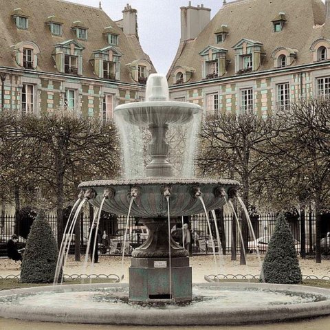 Quadro Decorativo Paris 11 Canaleta 60x60cm Tabaco