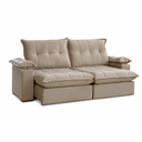 Ver imagem 2 de Sofa Retratil/Reclinavel 3 Lugares Florida Bege Fatto