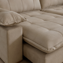Ver imagem 4 de Sofa Retratil/Reclinavel 3 Lugares Florida Bege Fatto